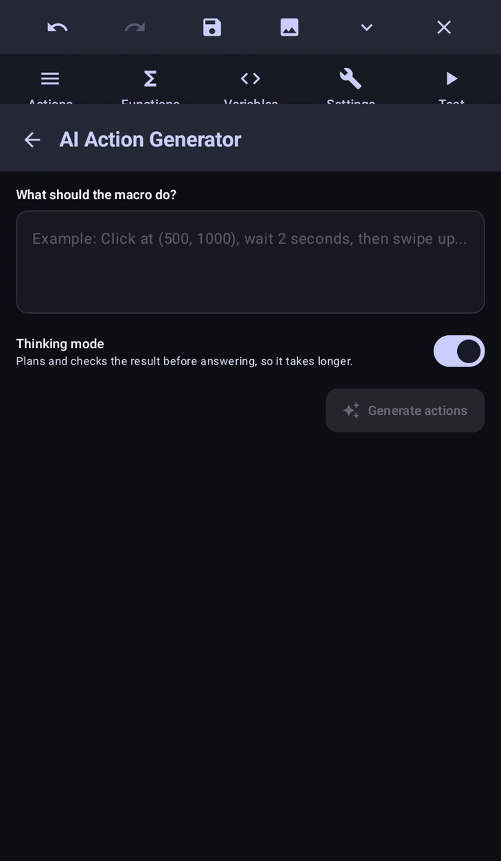The AI Action Generator