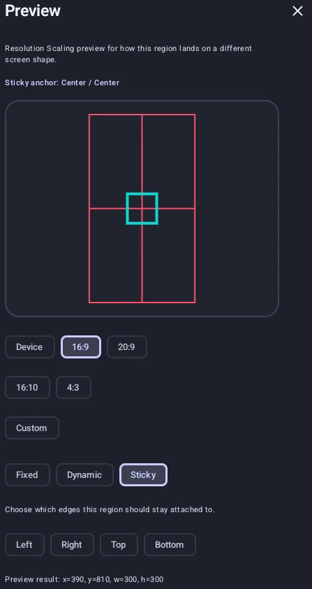 Resolution Scaling Preview Tool